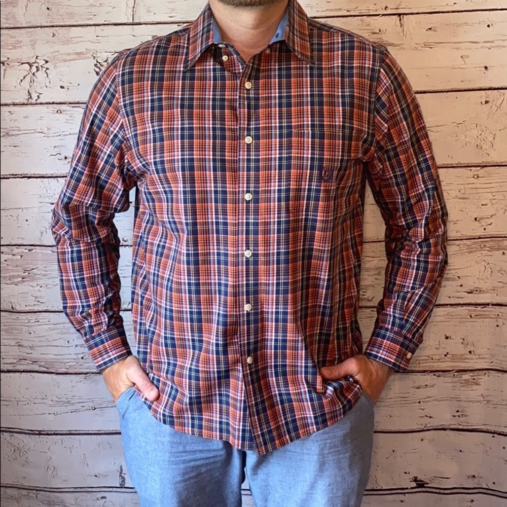 Chaps Long Sleeve Button Up Large